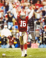 Joe Montana Autographed 16x20 Photo San Francisco 49ers Beckett BAS QR Stock #221162