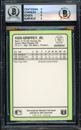 Ken Griffey Jr. Autographed 1989 Donruss Baseball's Best Rookie Card #192 Seattle Mariners BGS 8.5 Auto Grade Gem Mint 10 Beckett BAS #14323880