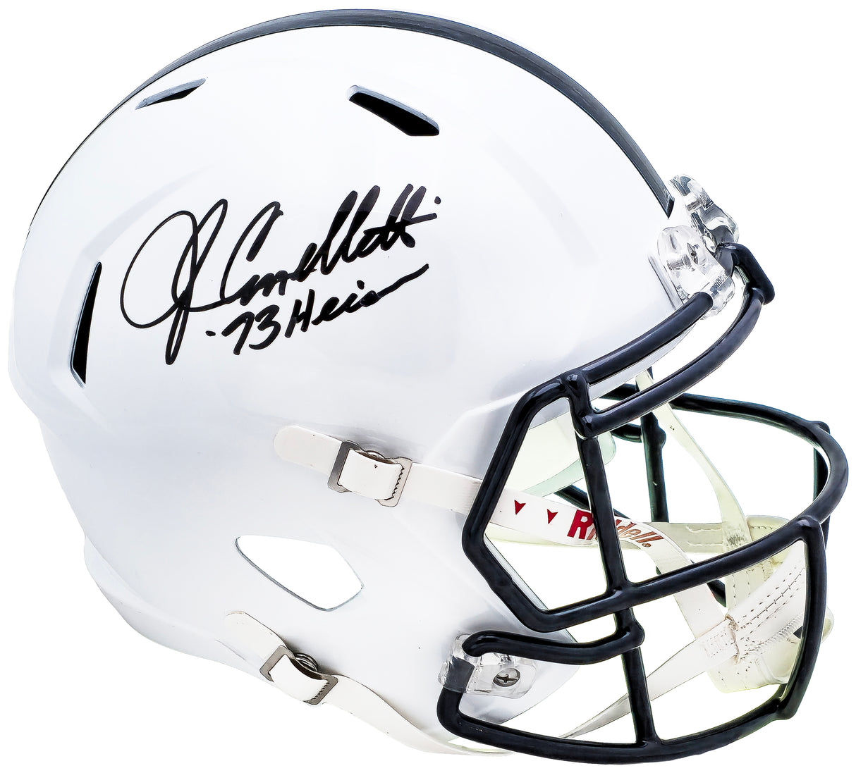 John Cappelletti Autographed Penn State Nittany Lions White Full Size Speed Replica Helmet "73 Heisman" JSA Stock #221332