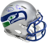 Devon Witherspoon Autographed Seattle Seahawks Silver Throwback Speed Mini Helmet MCS Holo Stock #221344