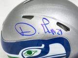 Devon Witherspoon Autographed Seattle Seahawks Silver Throwback Speed Mini Helmet MCS Holo Stock #221344