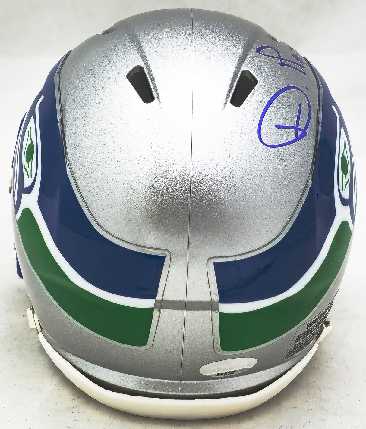 Devon Witherspoon Autographed Seattle Seahawks Silver Throwback Speed Mini Helmet MCS Holo Stock #221344