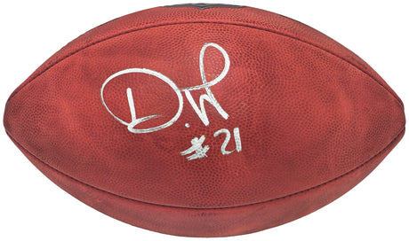 Devon Witherspoon Autographed Seattle Seahawks Official NFL Leather Color Shield Logo Football MCS Holo Stock #221352