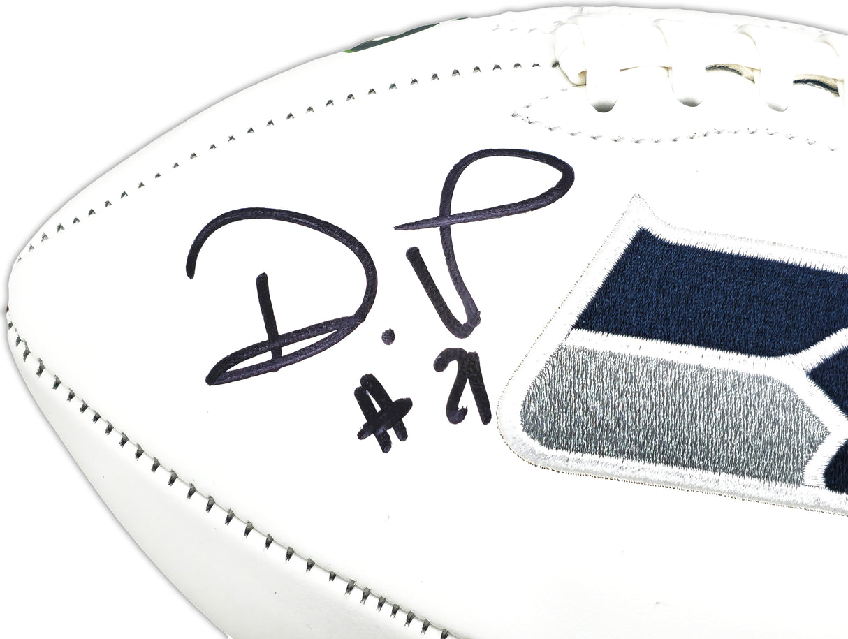 Devon Witherspoon Autographed Seattle Seahawks White Logo Football MCS Holo Stock #221351