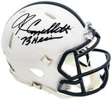 John Cappelletti Autographed Penn State Nittany Lions White Speed Mini Helmet "73 Heisman" JSA Stock #221331