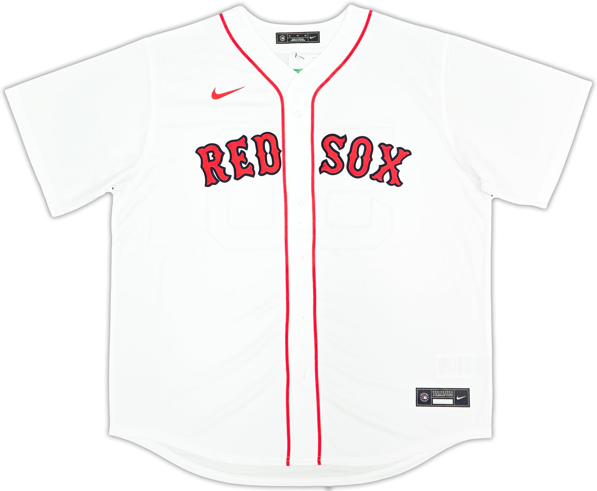 Boston Red Sox Mookie Betts Autographed White Nike Jersey Size XL JSA Stock #221365