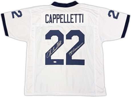 Penn State Nittany Lions John Cappelletti Autographed White Jersey "73 Heisman" JSA Stock #221330