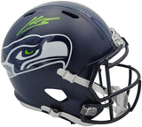 Kenneth Walker III Autographed Seattle Seahawks Blue Full Size Speed Replica Helmet Beckett BAS Witness Stock #235705