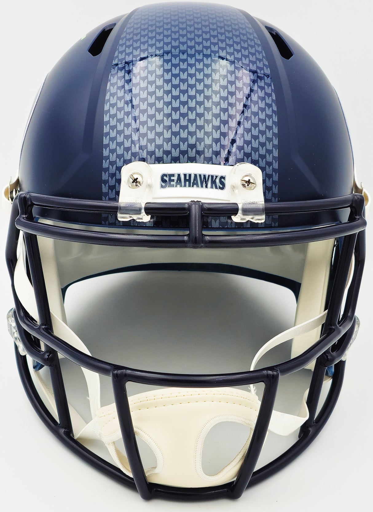 Kenneth Walker III Autographed Seattle Seahawks Blue Full Size Speed Replica Helmet Beckett BAS Witness Stock #235705