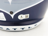 Kenneth Walker III Autographed Seattle Seahawks Blue Full Size Speed Replica Helmet Beckett BAS Witness Stock #235705