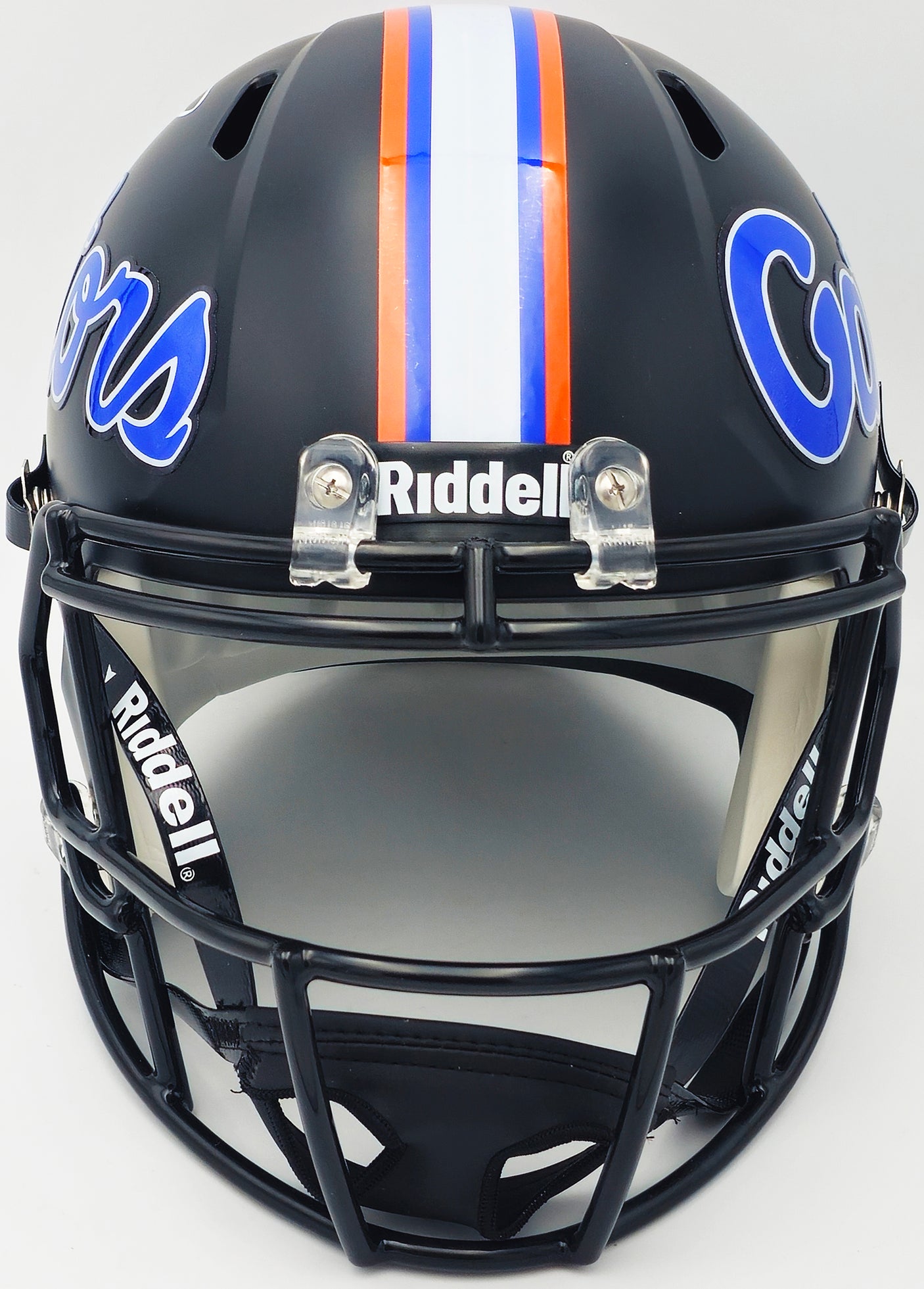 Steve Spurrier Autographed Florida Gators Black 2023 Alternate Full Size Speed Replica Helmet Beckett BAS Witness Stock #236151