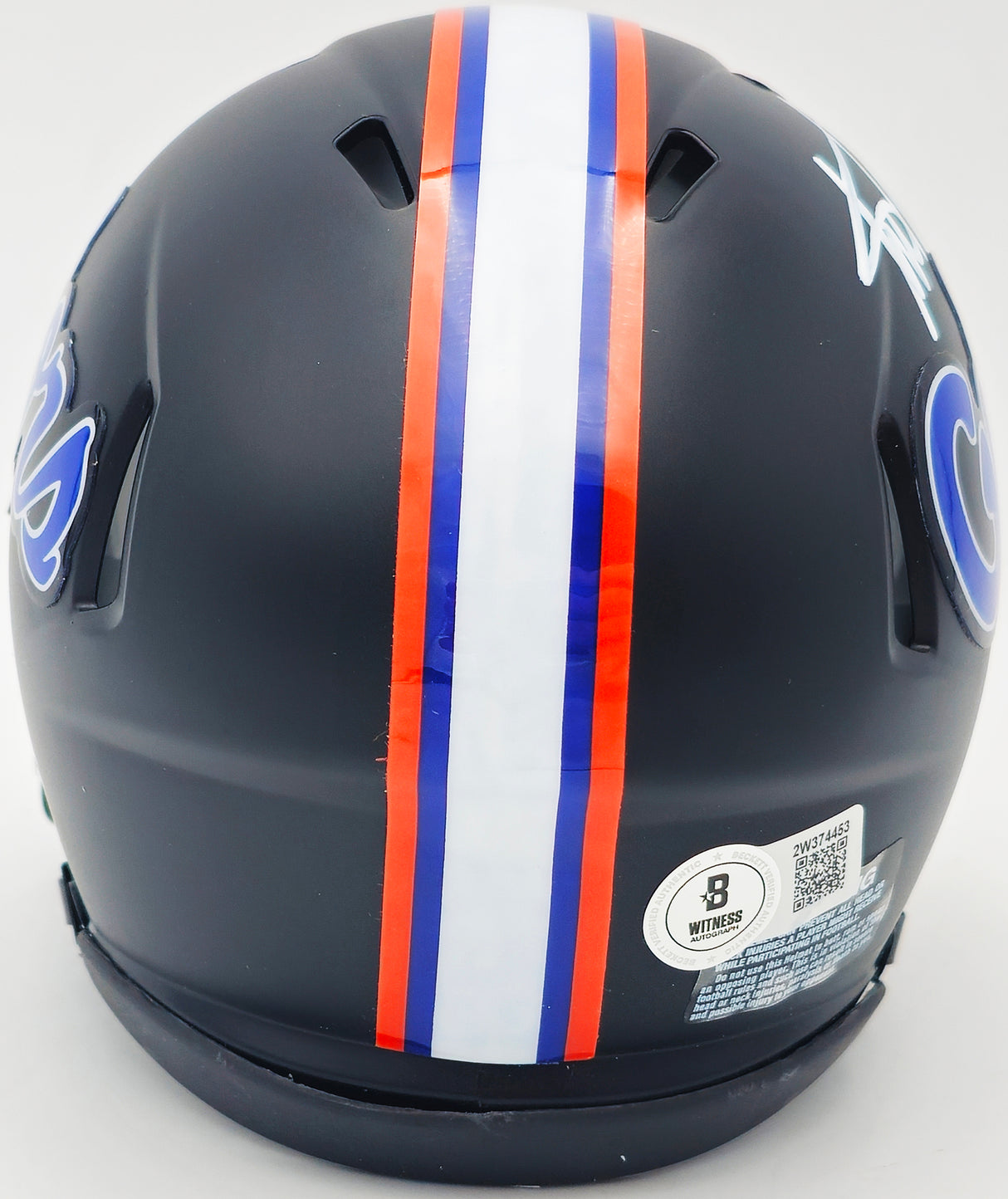 Steve Spurrier Autographed Florida Gators Black 2023 Alternate Speed Mini Helmet Beckett BAS Witness Stock #236155