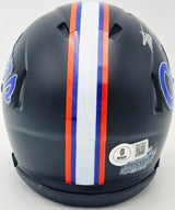 Steve Spurrier Autographed Florida Gators Black 2023 Alternate Speed Mini Helmet Beckett BAS Witness Stock #236156