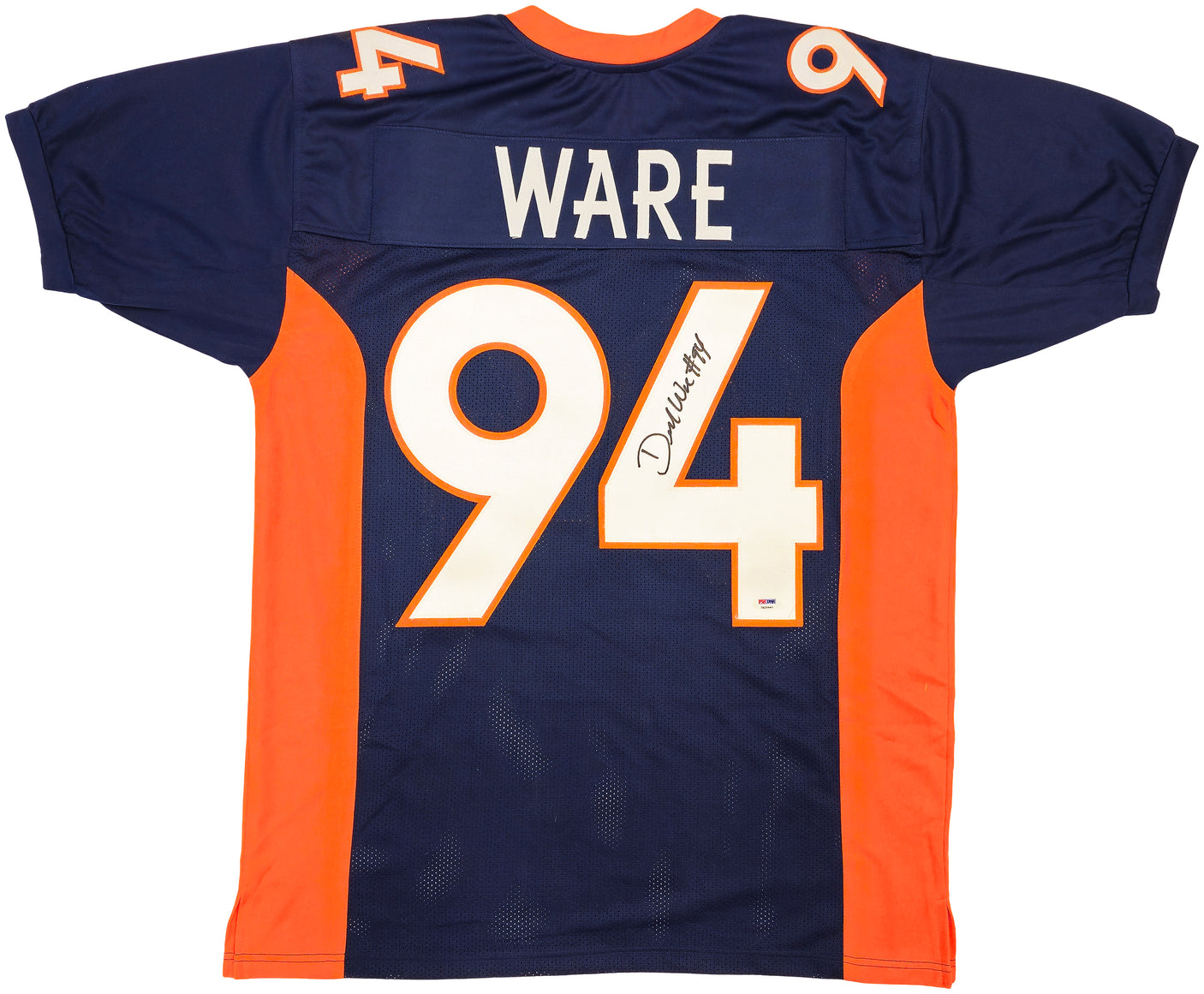 Denver Broncos DeMarcus Ware Autographed Blue Jersey PSA/DNA Stock #235723