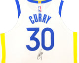 Golden State Warriors Stephen Curry Autographed White Nike Authentic Association Edition Jersey Size 48 JSA Stock #235679