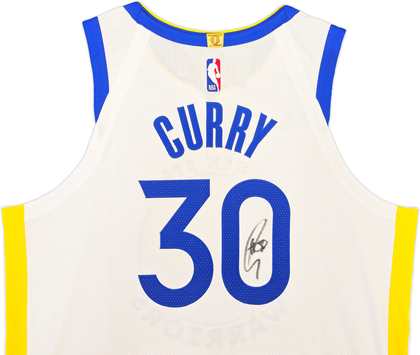 Golden State Warriors Stephen Curry Autographed White Nike Authentic Association Edition Jersey Size 48 JSA Stock #235680