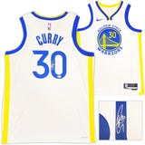 Golden State Warriors Stephen Curry Autographed White Nike Swingman Association Edition Jersey Size 48 JSA Stock #235681