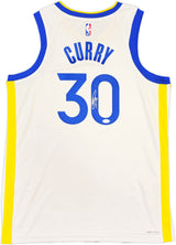 Golden State Warriors Stephen Curry Autographed White Nike Swingman Association Edition Jersey Size 48 JSA Stock #235681