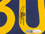 Golden State Warriors Stephen Curry Autographed Blue Nike Authentic Icon Edition Jersey Size 48 JSA Stock #235686