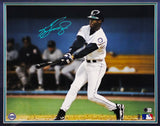 Ken Griffey Jr. Autographed Framed 16x20 Photo Seattle Mariners Swing Beckett BAS QR Stock #235662