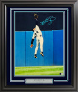 Ken Griffey Jr. Autographed Framed 16x20 Photo Seattle Mariners Catch Beckett BAS QR Stock #235663