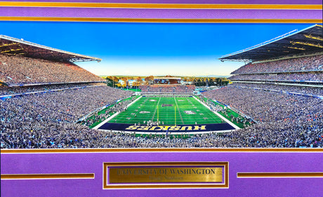 Unsigned Framed 12x36 Panoramic Photo Washington Huskies Stock #235670