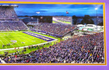 Unsigned Framed 12x36 Panoramic Photo Washington Huskies Night Game Stock #235672