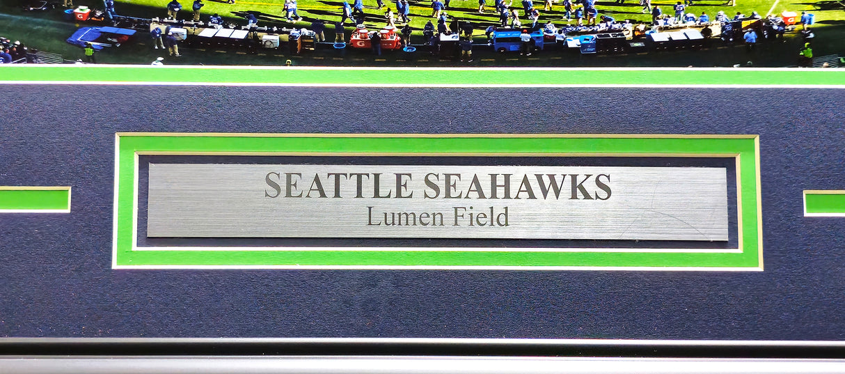 Unsigned Framed 12x36 Panoramic Photo Seattle Seahawks Stock #235677