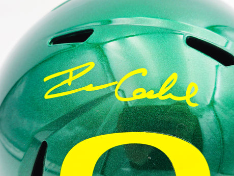 Dillon Gabriel Autographed Oregon Ducks Green Full Size Speed Replica Helmet Beckett BAS Witness Stock #235763