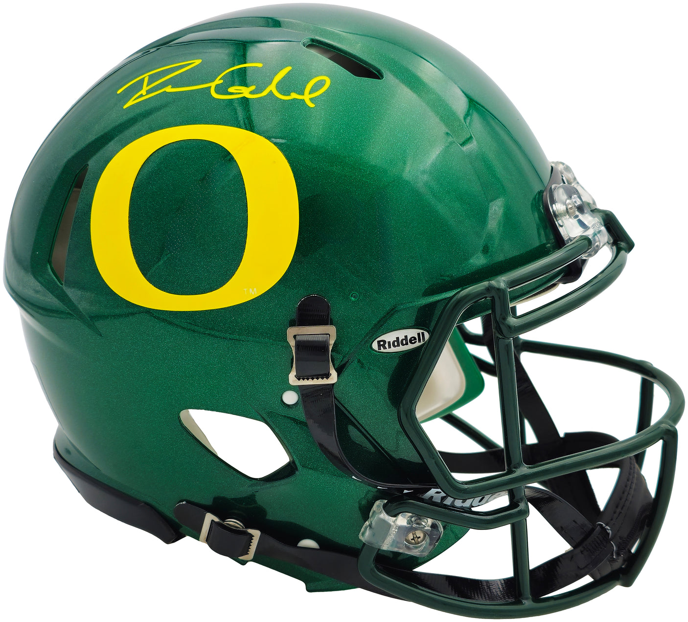 Dillon Gabriel Autographed Oregon Ducks Green Full Size Speed Authentic Helmet Beckett BAS Witness Stock #235764