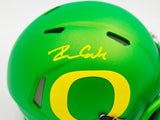 Dillon Gabriel Autographed Oregon Ducks Apple Green Speed Mini Helmet Beckett BAS Witness Stock #235759