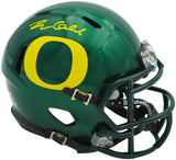 Dillon Gabriel Autographed Oregon Ducks Green Speed Mini Helmet Beckett BAS Witness Stock #235761