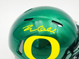 Dillon Gabriel Autographed Oregon Ducks Green Speed Mini Helmet Beckett BAS Witness Stock #235761