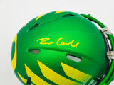 Dillon Gabriel Autographed Oregon Ducks Green Speed Mini Helmet With Wings Beckett BAS Witness Stock #235762