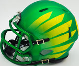 Dillon Gabriel Autographed Oregon Ducks Green Speed Mini Helmet With Wings Beckett BAS Witness Stock #235762