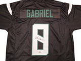 Oregon Ducks Dillon Gabriel Autographed Black Jersey Beckett BAS Witness Stock #235757