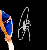 Stephen Curry Autographed 16x20 Photo Golden State Warriors With LeBron James JSA Stock #235689