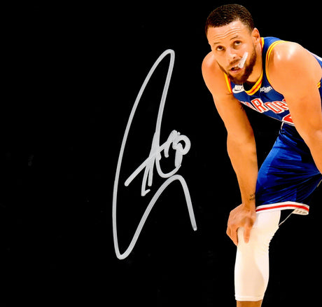 Stephen Curry Autographed 16x20 Photo Golden State Warriors With LeBron James JSA Stock #235690