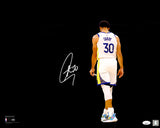 Stephen Curry Autographed 16x20 Photo Golden State Warriors Spotlight JSA Stock #235693