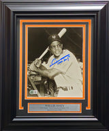 Willie Mays Autographed Framed 8x10 Photo San Francisco Giants Beckett BAS #BN16063