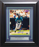 Ken Griffey Jr. Autographed Framed 8x10 Photo Seattle Mariners Vintage Signature Beckett BAS QR #BM37221