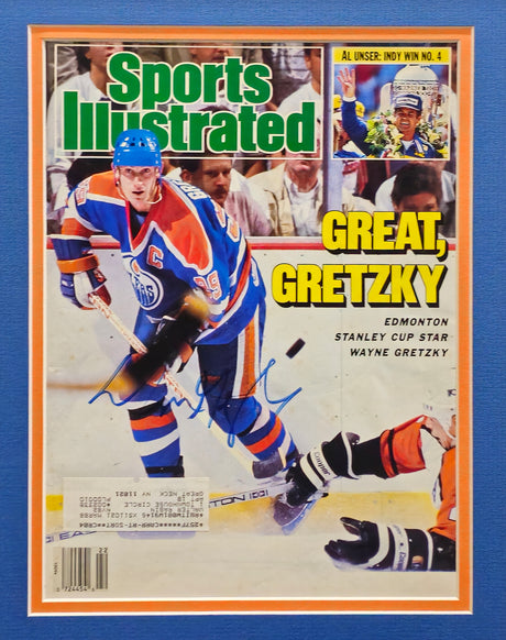 Wayne Gretzky Autographed Framed 8.5x11 Sports Illustrated Magazine Edmonton Oilers JSA #AS54725