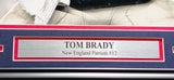 Tom Brady Autographed Framed 16x20 Photo New England Patriots Fanatics Holo #NB38154383