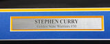 Golden State Warriors Stephen Curry Autographed Framed Blue Nike Jersey JSA #AP94015