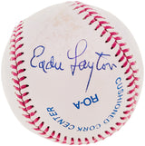 Eddie Layton Autographed Official AL Baseball New York Yankees Beckett BAS #BH041910