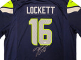 Seattle Seahawks Tyler Lockett Autographed Blue Nike On Field Jersey Size XXL MCS Holo Stock #222047