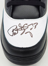 Patrick Ewing Autographed Black & White Ewing Athletics 33 HI OG Right Shoe New York Knicks Size 13 Beckett BAS Witness Stock #236554