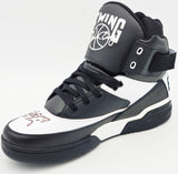 Patrick Ewing Autographed Black & White Ewing Athletics 33 HI OG Right Shoe New York Knicks Size 13 Beckett BAS Witness Stock #236554