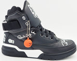 Patrick Ewing Autographed Black Ewing Athletics 33 HI Right Shoe New York Knicks Size 13 Beckett BAS Witness Stock #236552