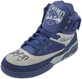 Patrick Ewing Autographed Navy & Grey Ewing Athletics 33 HI OG Left Shoe Georgetown Hoyas Size 13 W/ Box Beckett BAS Witness Stock #236555